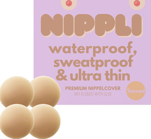 Nippli Nippelcover Tanned mit Kleber