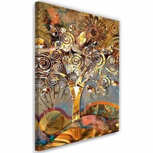 Feeby Leinwand, drei der Liebe Klimt VERTICAL, 60x90