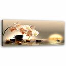 Bild 1 von Feeby Leinwand, Kerzen und Steine Zen HORIZONTAL, hochwertiger Druck, Deko, Wandbild