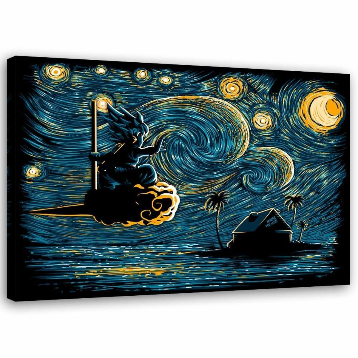 Bild 1 von Feeby Leinwand, Goku auf der Wolke HORIZONTAL, 60x40