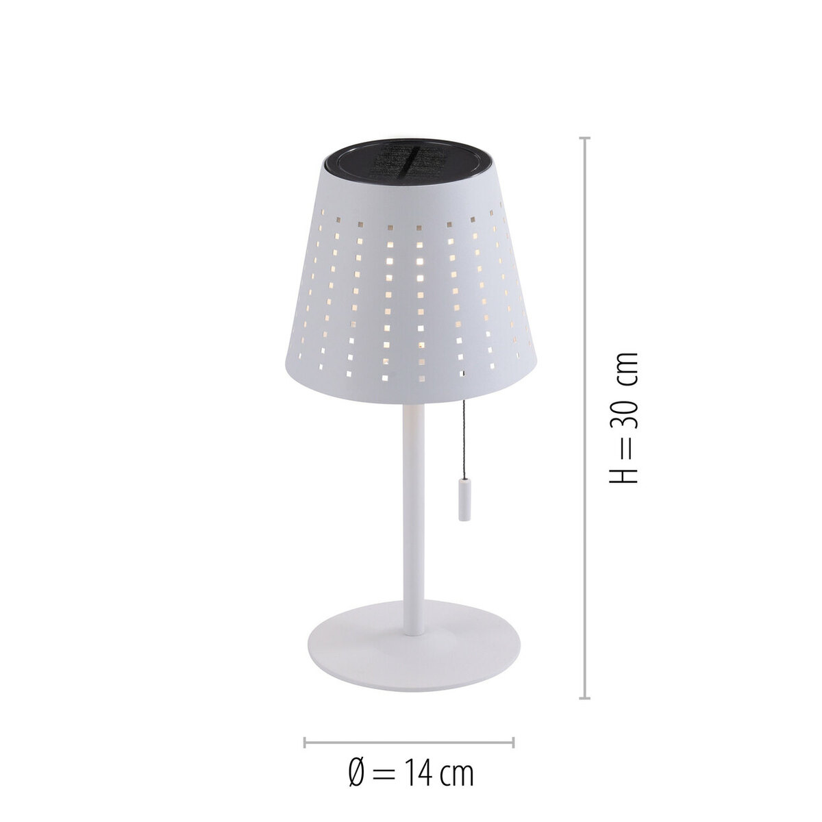 Bild 3 von LEUCHTEN DIREKT 
                                            LED-Akku-Solar-Tischleuchte Mandy 2 W, 300 lm, weiß