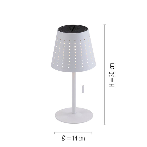 Bild 3 von LEUCHTEN DIREKT 
                                            LED-Akku-Solar-Tischleuchte Mandy 2 W, 300 lm, weiß