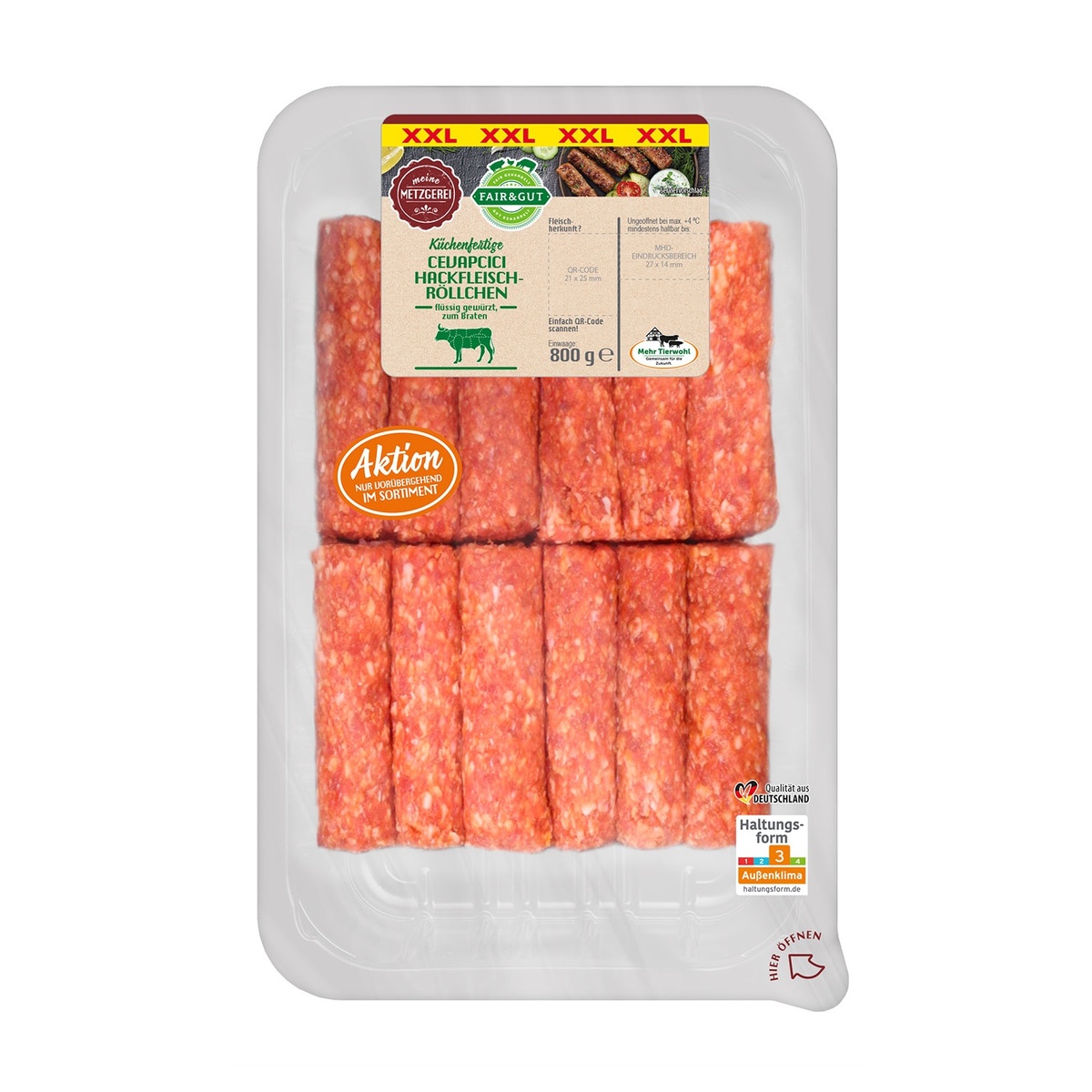 Bild 1 von FAIR & GUT Cevapcici 800 g