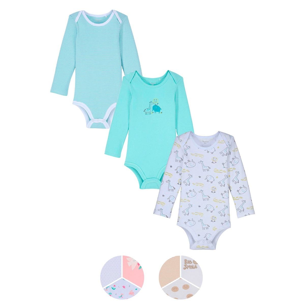 Bild 1 von IMPIDIMPI Baby Bodys, 3er-Set