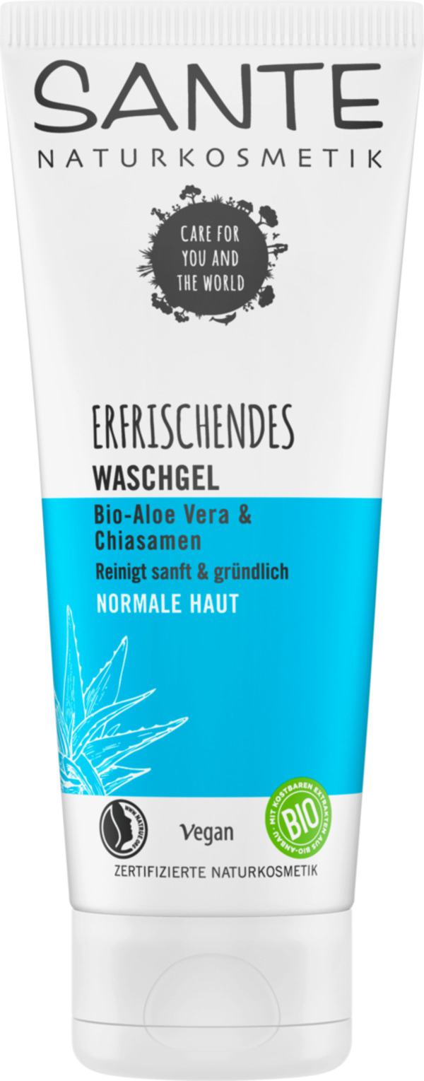 Bild 1 von SANTE NATURKOSMETIK Waschgel Erfrischend Bio-Aloe Vera & Chiasamen