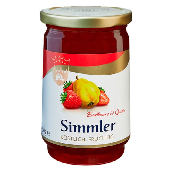 Bild 1 von Simmler Konfitüre Erdbeere & Quitte 450g