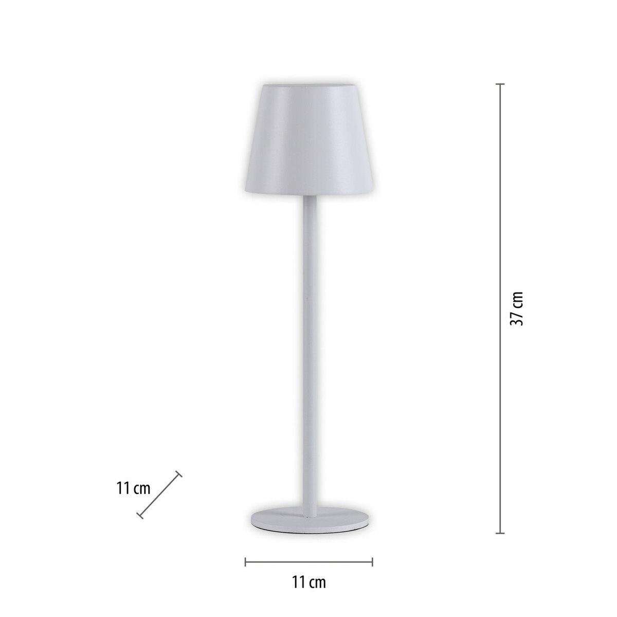 Bild 3 von LEUCHTEN DIREKT 
                                            LED-Akku-Tischleuchte EURIA weiß, 2er-Set