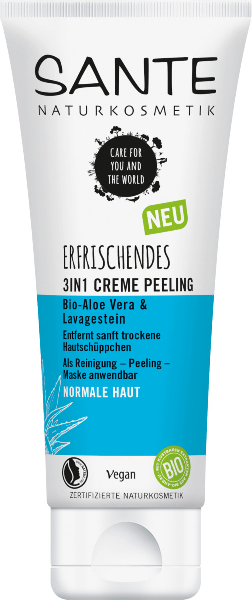 Bild 1 von SANTE NATURKOSMETIK Peeling erfrischend 3in1