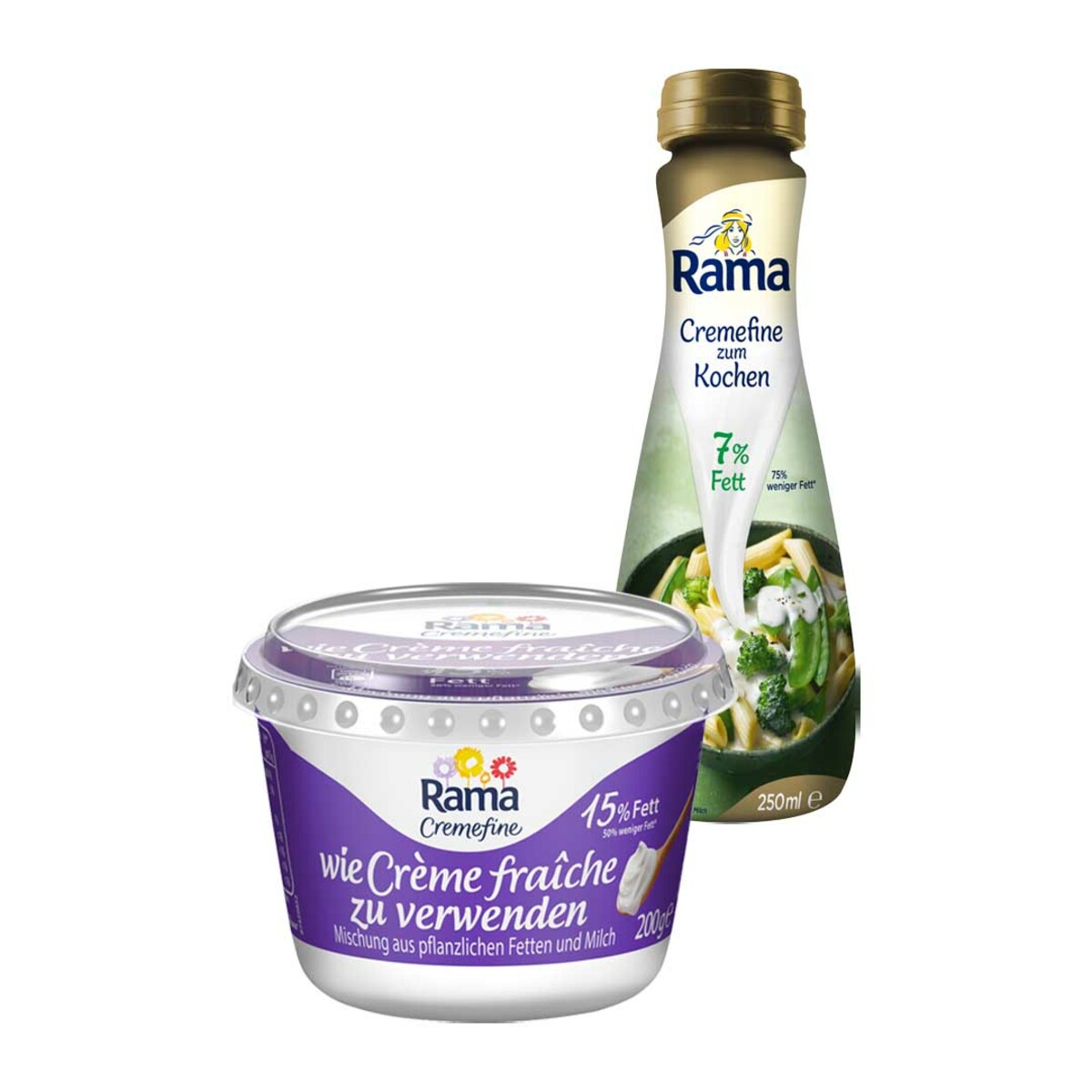 Bild 1 von RAMA CREMEFINE ZUM KOCHEN versch. Sorten,  je 250-ml-Fl.  oder CREMEFINE ZUM VERFEINERN  je 200-g-Becher