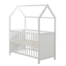 Bild 1 von Hausbett 60 x 120 cm, FSC zertifiziert, weiß, 6-fach verstellbar, als Baby- & Beistellbett geeignet