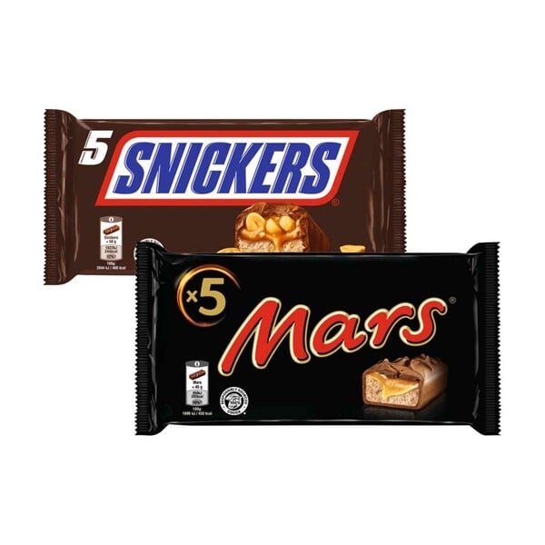 Bild 1 von MARS, SNICKERS oder TWIX  je 5 x 50-g-Pckg.