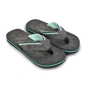 Herren Strand Flip Flops Brasileras grau Gummi Sohlen