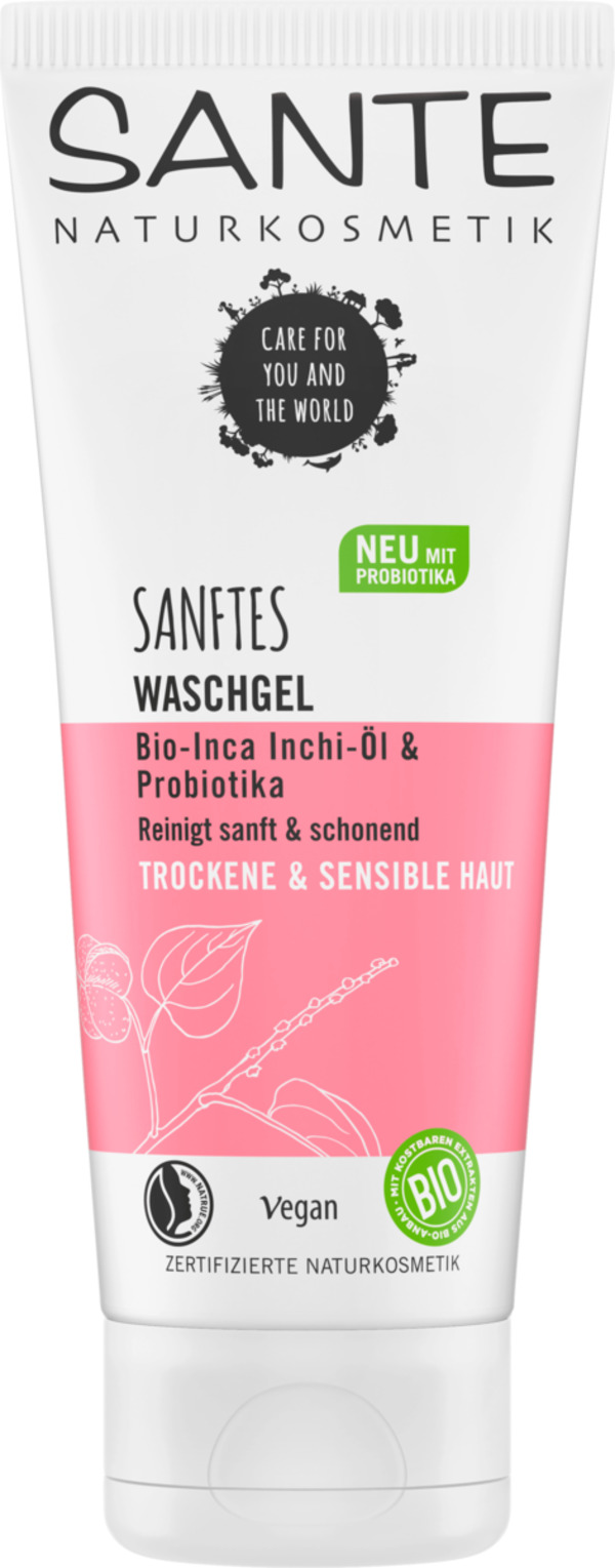 Bild 1 von SANTE NATURKOSMETIK Waschgel Sanft Bio-Inca-Inchi-Öl & Probiotika