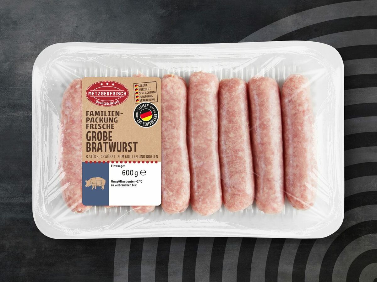 Bild 1 von Metzgerfrisch Frische Grobe Bratwurst XXL