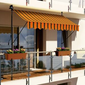 Swing&Harmonie LED - Markise mit Kurbel Klemmmarkise Balkonmarkise mit Beleuchtung und Solarmodul Fallarm Markise Sonnenschutz Terrasse Balkon - versch. Ausführungen