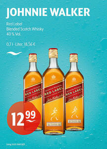 JOHNNIE WALKER Red Label
Blended Scotch Whisky
40 % Vol.