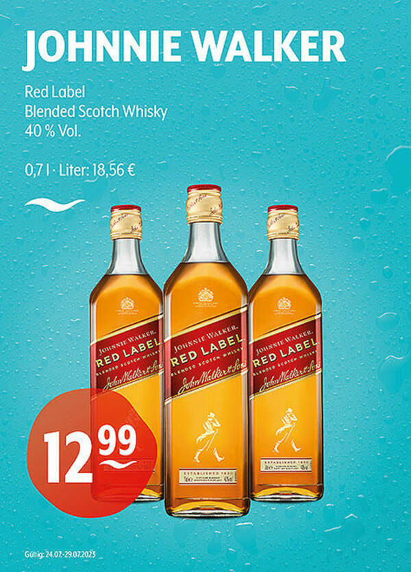 Bild 1 von JOHNNIE WALKER Red Label
Blended Scotch Whisky
40 % Vol.