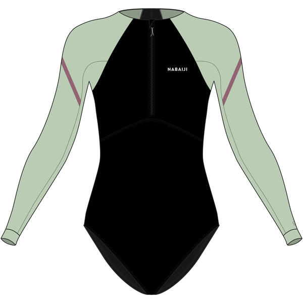 Bild 2 von Badeanzug Damen - Kamy Long schwarz/grün