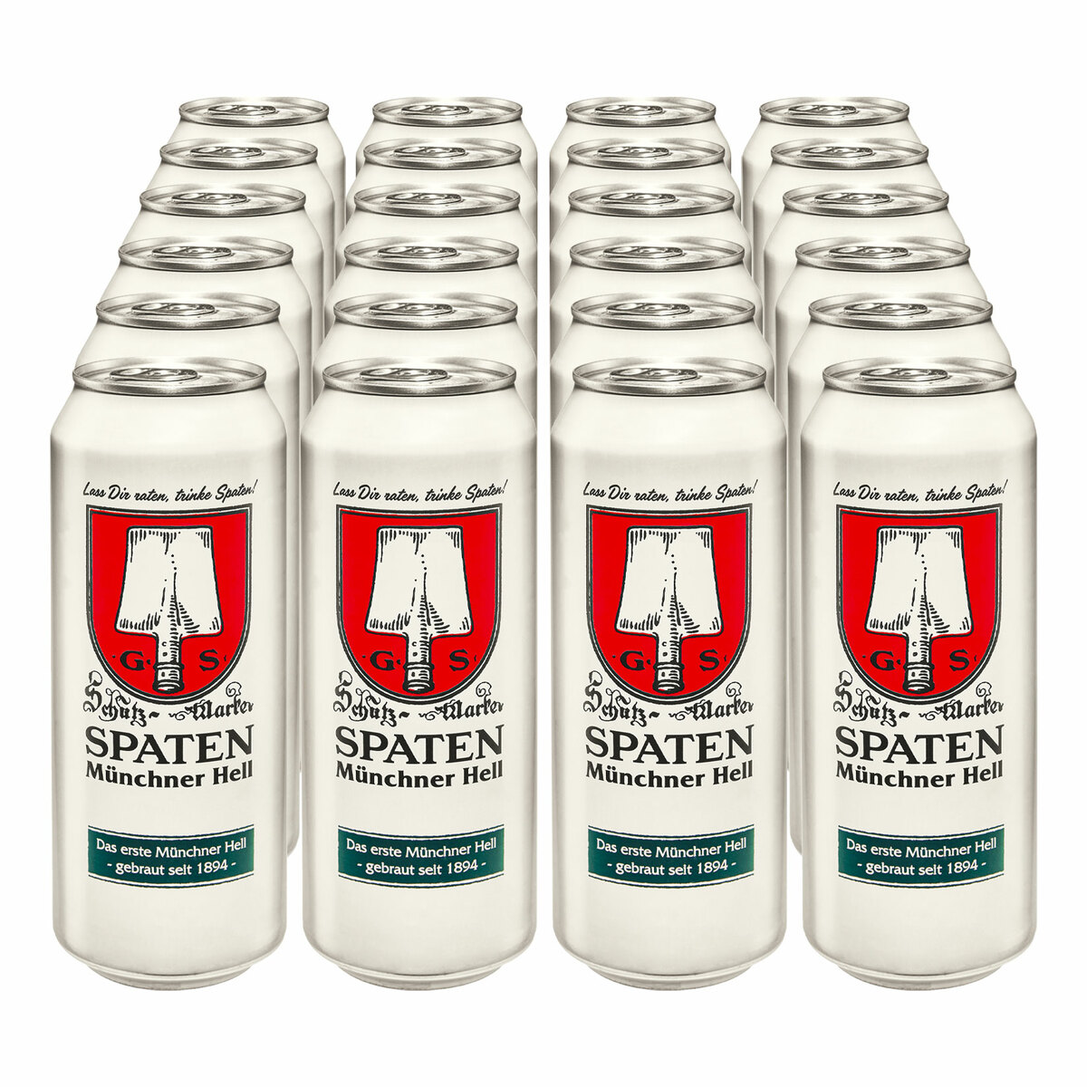 Bild 1 von Spaten Münchner Hell 5,2 % vol 0,5 Liter Dose, 24er Pack