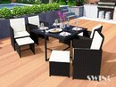 Bild 1 von Swing&Harmonie Vegas Polyrattan Sitzgruppe Esstisch Lounge Gartenmöbel Essgruppe Sitzgarnitur Set - versch. Ausführungen