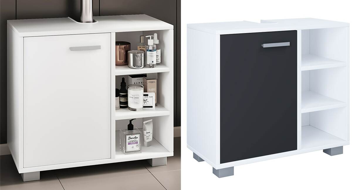 Bild 1 von VCM Holz Badmöbel Badunterschrank Waschbeckenunterschrank Badezimmer Zalo L