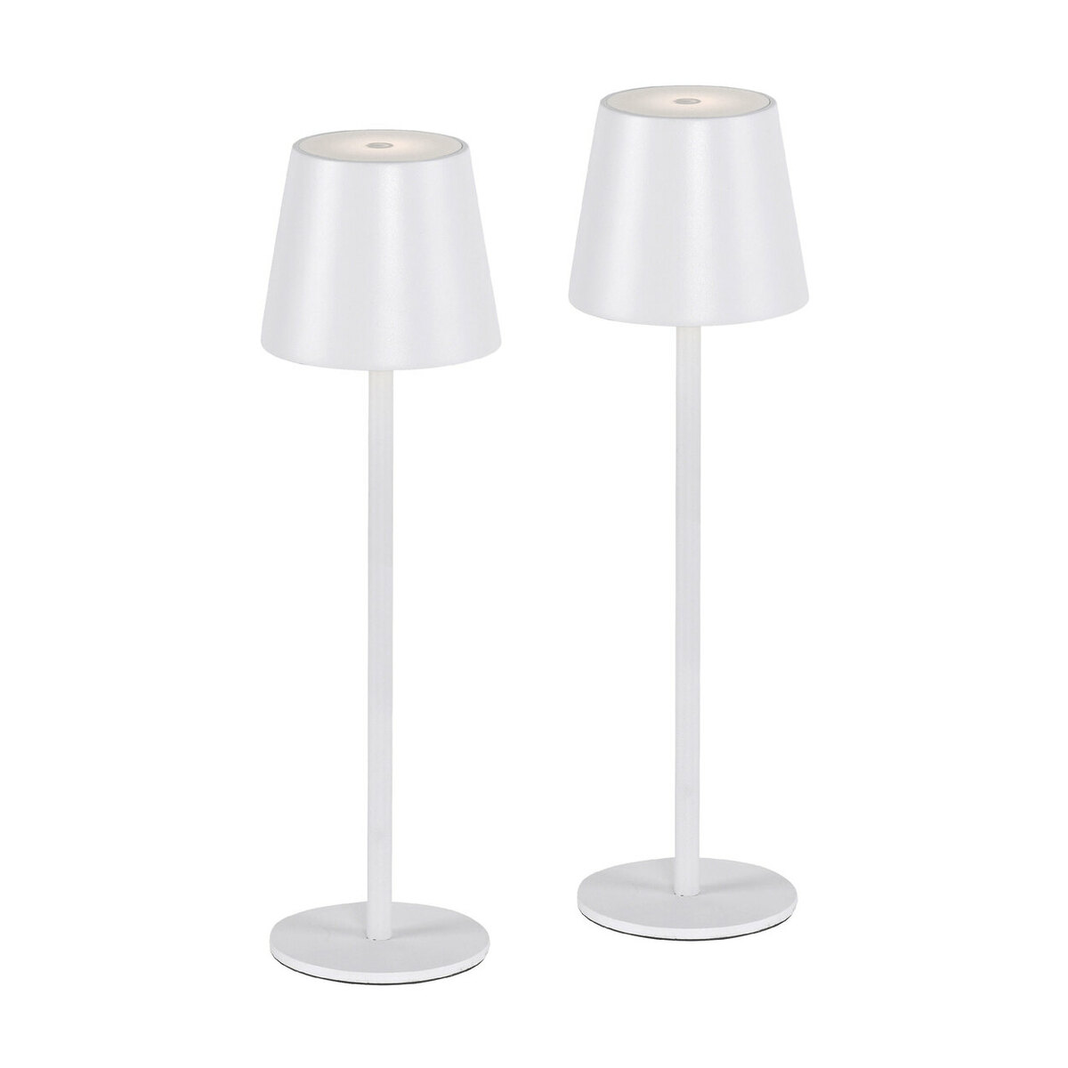 Bild 1 von LEUCHTEN DIREKT 
                                            LED-Akku-Tischleuchte EURIA weiß, 2er-Set