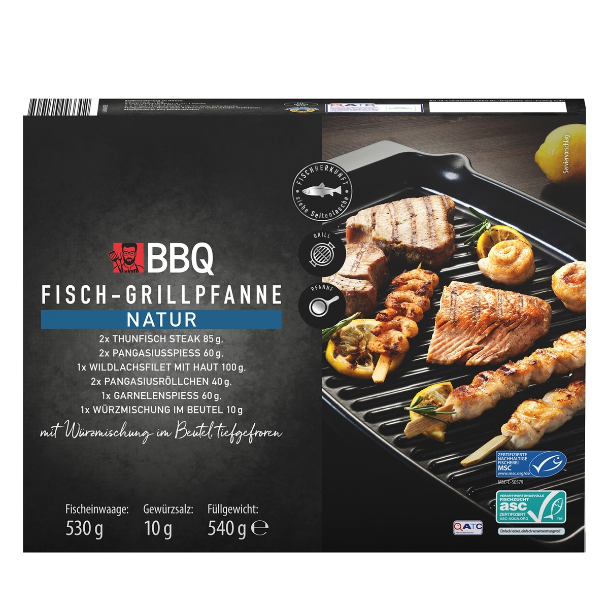 Bild 1 von BBQ Fisch-Grillpfanne 540 g