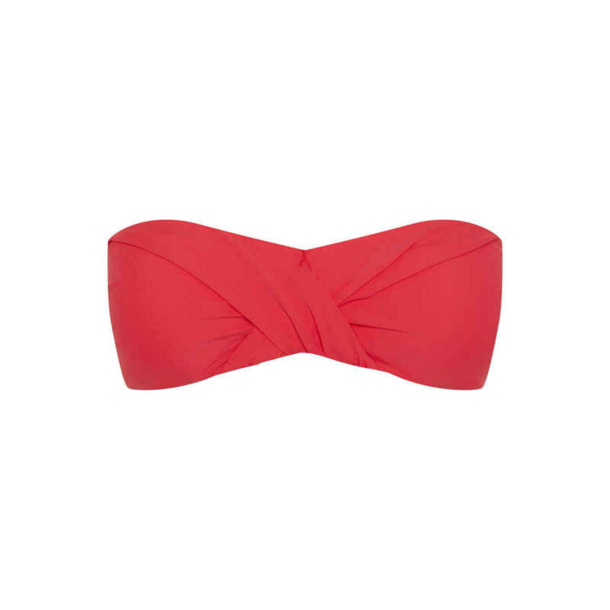 Bild 1 von Mix & Match Bandeau-Bikini-Top unifarben in Wickeloptik