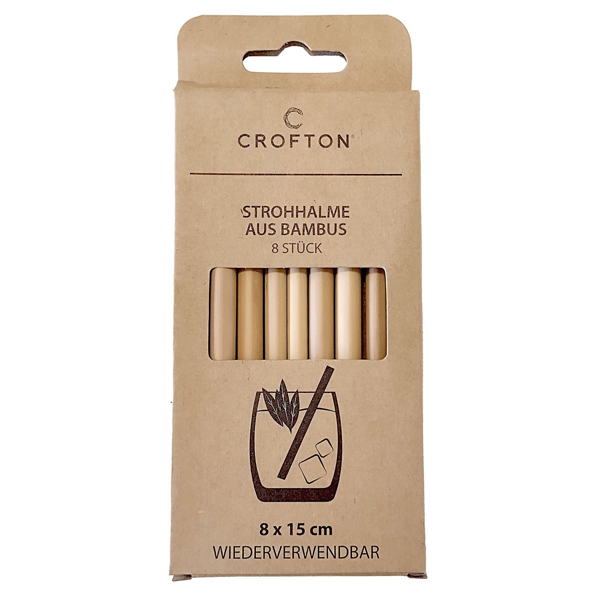 Bild 2 von CROFTON Bambus-Strohhalme, 6er-/8er-Packung