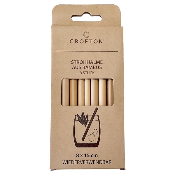 Bild 2 von CROFTON Bambus-Strohhalme, 6er-/8er-Packung