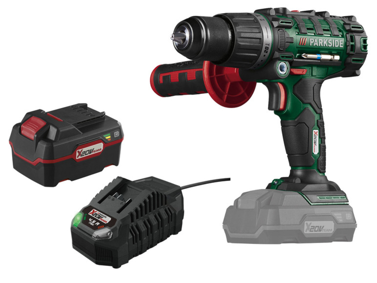 Bild 1 von PARKSIDE® 20 V 3in1 Akku-Schlagbohrschrauber »PSBSA 20-Li C3«, Set mit Akku und Ladegerät