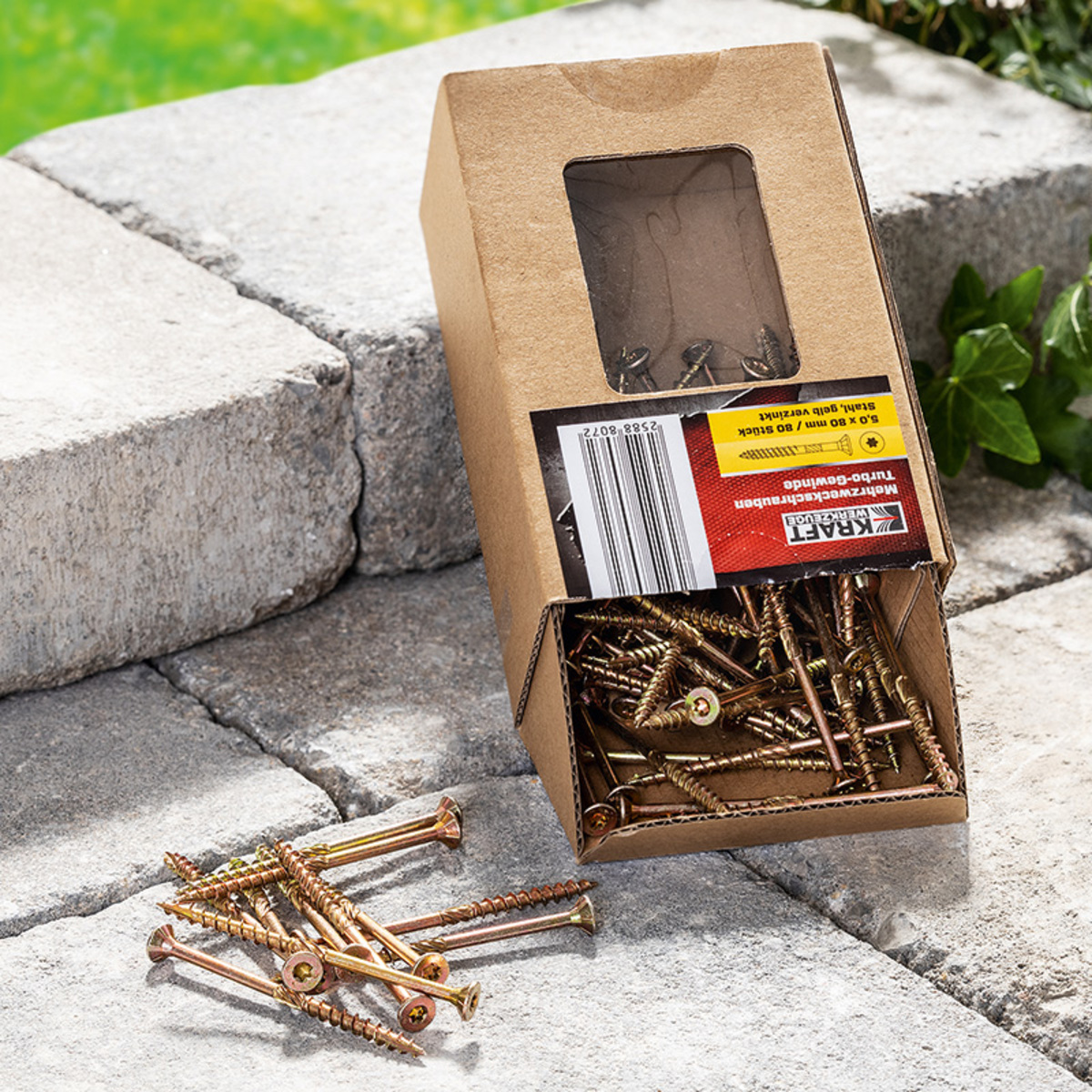 BGS Torx Schrauben T25 - 50 Stück 5.0x80mm Für Holz & Kunststoff