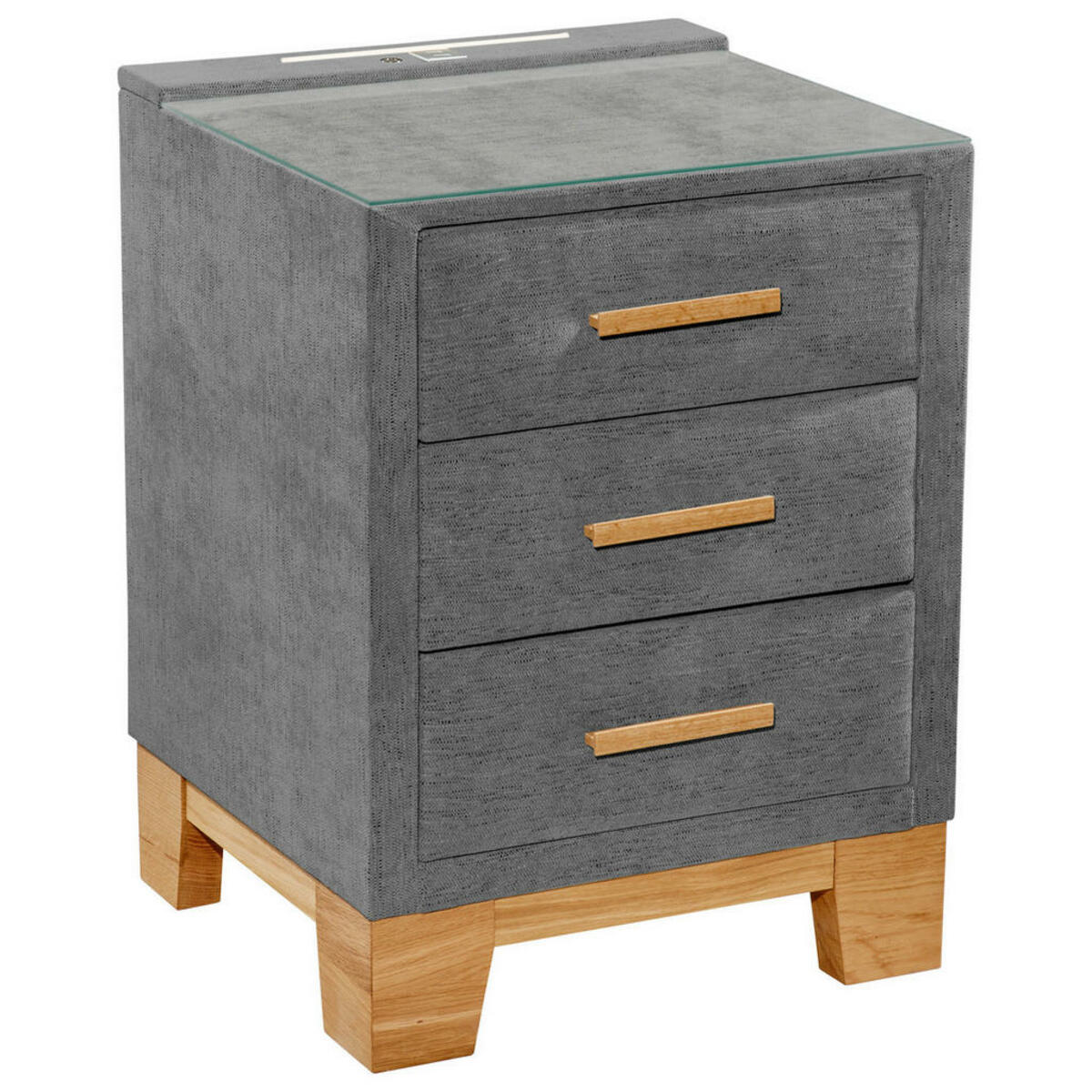 Bild 1 von Boxxx NACHTSCHRANK Grau, Eiche