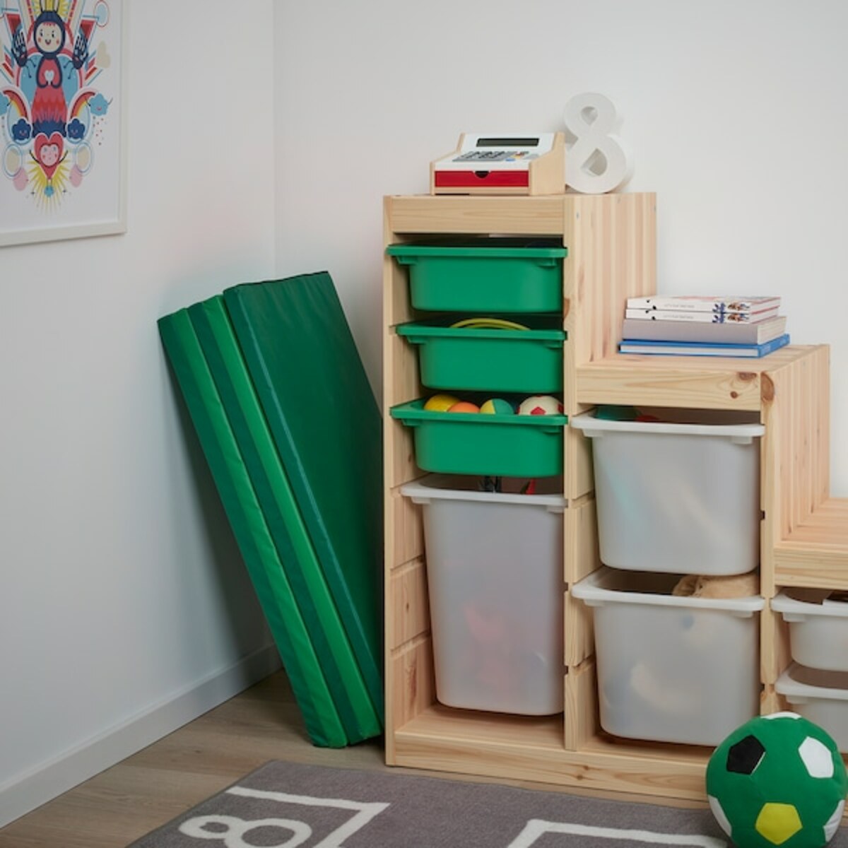 Bild 3 von PLUFSIG  Gymnastikmatte, faltbar, grün