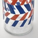 Bild 2 von KORKEN  Flasche mit Verschluss, Klarglas gemustert/leuchtend blau leuchtend orange