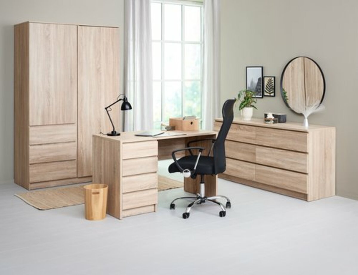 Bild 4 von Kleiderschrank LIMFJORDEN 120x200 kombi hell eichefarben