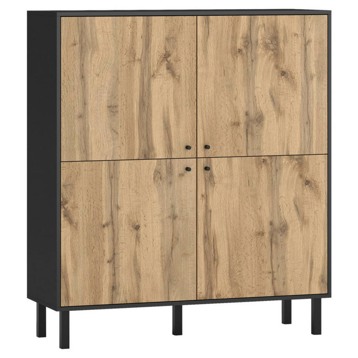 Bild 1 von MID.YOU HIGHBOARD Schwarz, Eiche Wotan