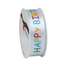 Bild 1 von Geschenkband - Happy Birthday - ca. 3 m x 25 mm