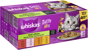 Whiskas Tasty Mix Multipack Chef's Choice in Sauce 40 x 85g