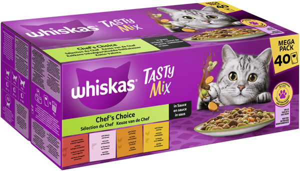 Bild 1 von Whiskas Tasty Mix Multipack Chef's Choice in Sauce 40 x 85g