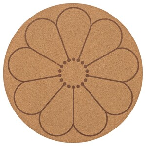 SVARTVIDE  Tischset, Kork/gemustert Blume