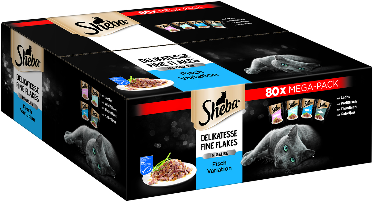 Bild 1 von Sheba Multipack Delikatesse in Gelee Fisch Variation 80 x 85g