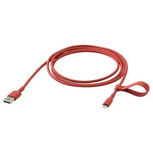 LILLHULT  USB-A auf Lightning, rot