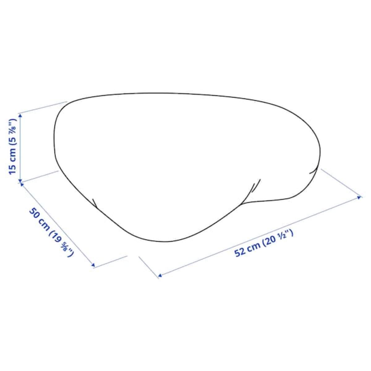 Bild 3 von EKLUGGMAL  Kissen, blau