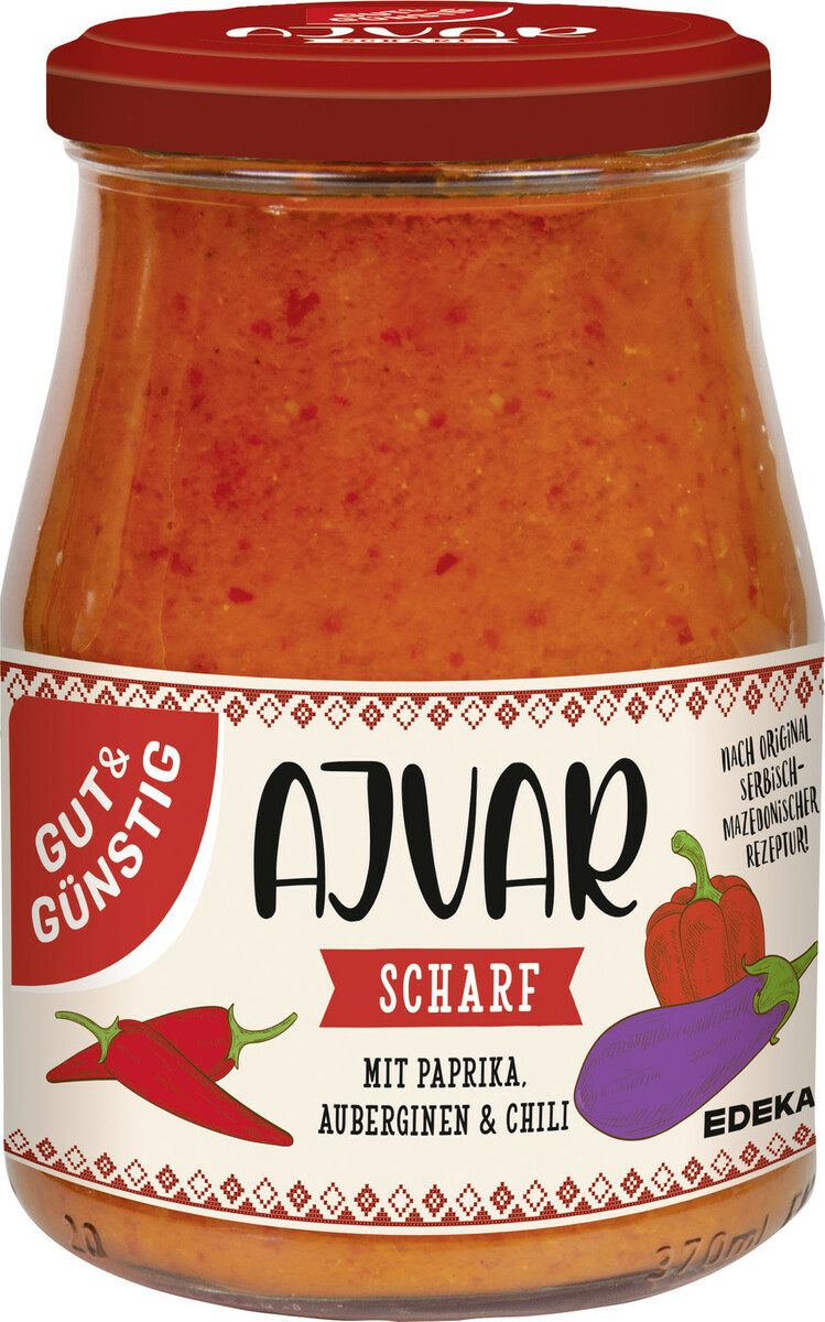 Bild 1 von GUT & Günstig Ajvar scharf 340ML