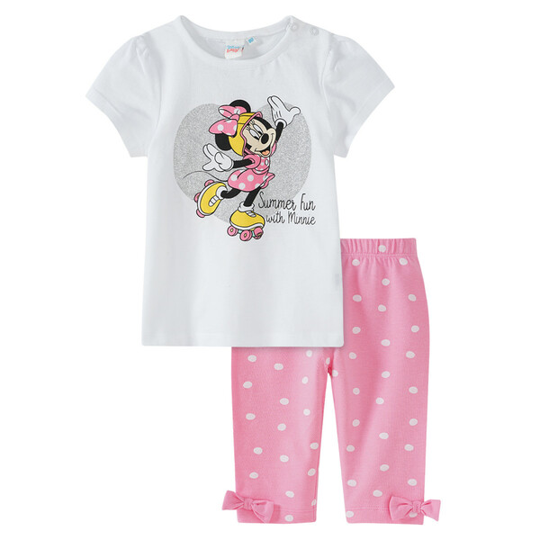 Bild 1 von Minnie Maus T-Shirt und Capri-Leggings im Set