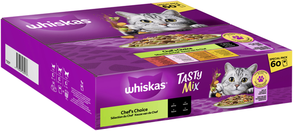 Bild 1 von Whiskas Tasty Mix Multipack Chef's Choice in Sauce 60 x 85g