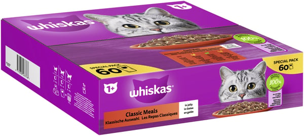 Bild 1 von Whiskas Special Pack 1+ Klassische Auswahl in Gelee 60 x 85g