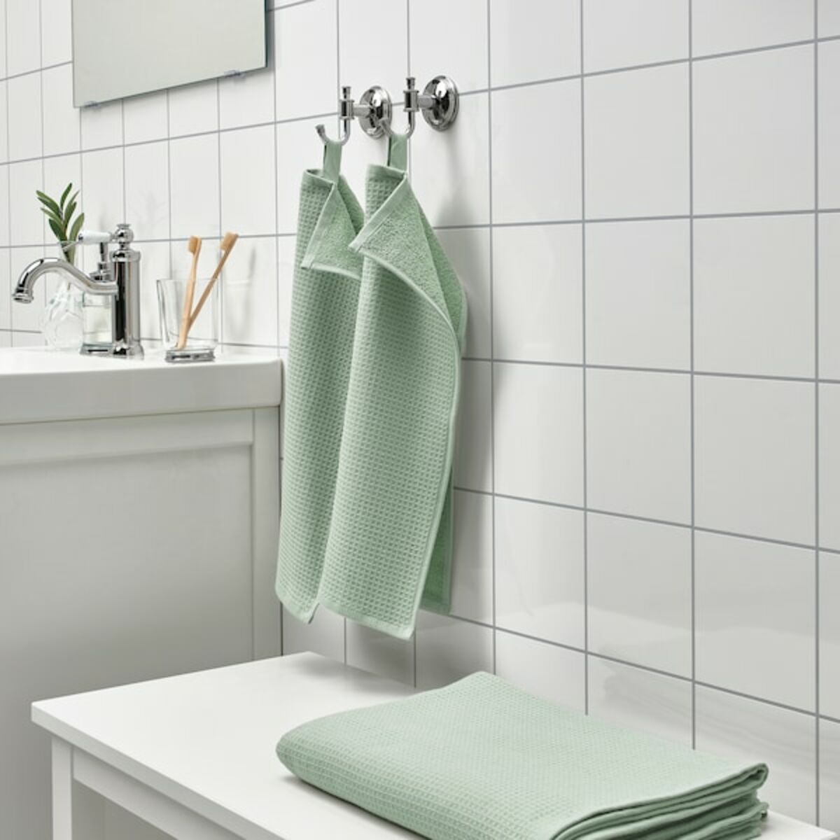 Bild 4 von SALVIKEN  Gästehandtuch, hellgrün