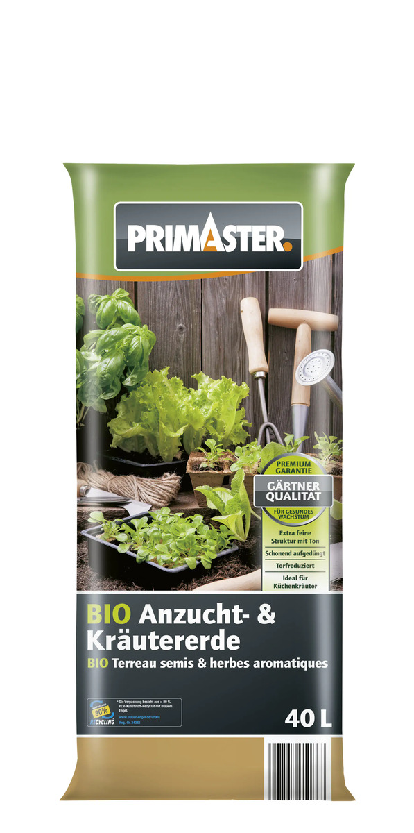 Bild 1 von Primaster Bio Anzucht und Kräuter Erde 40 L